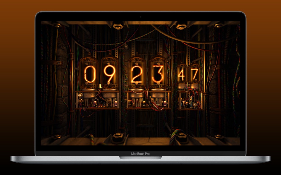 #2. Digital Clock 3D (macOS) 由: 3Planesoft