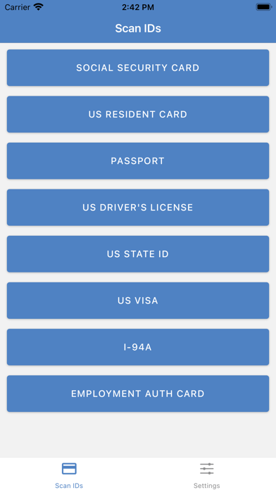 Ganaz ID Scanner Screenshot