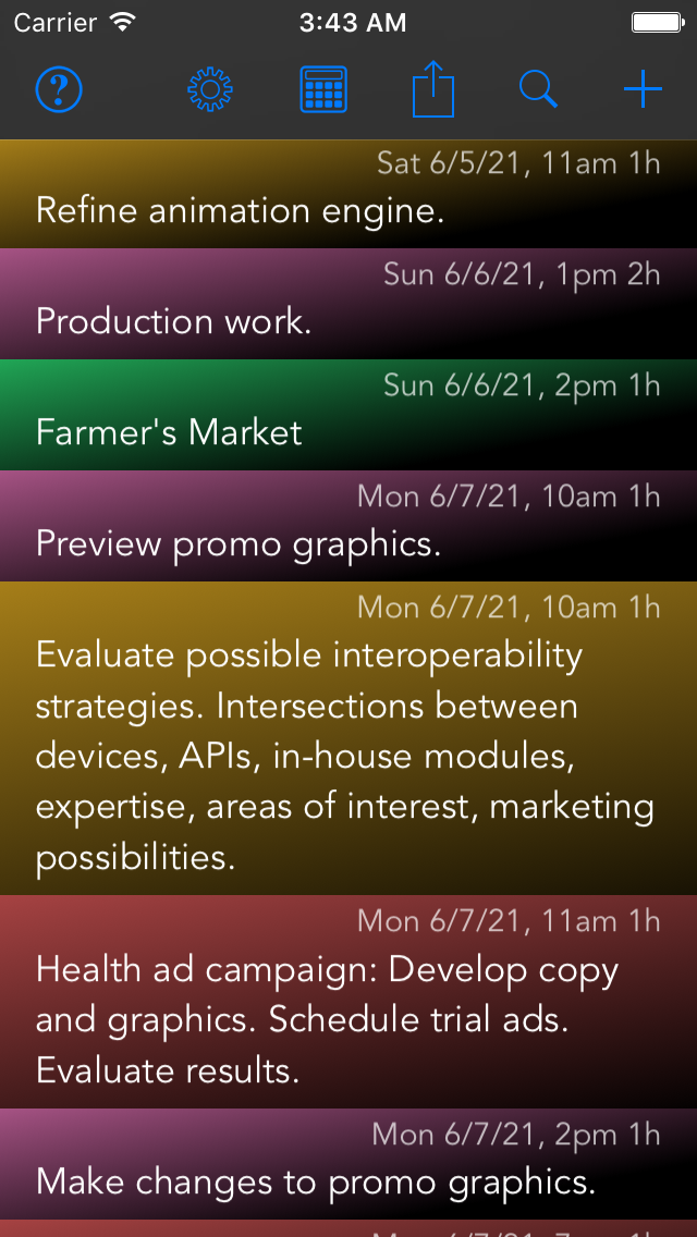 CalReader - Calender logs