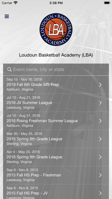 Screenshot #1 pour Loudoun Basketball Academy
