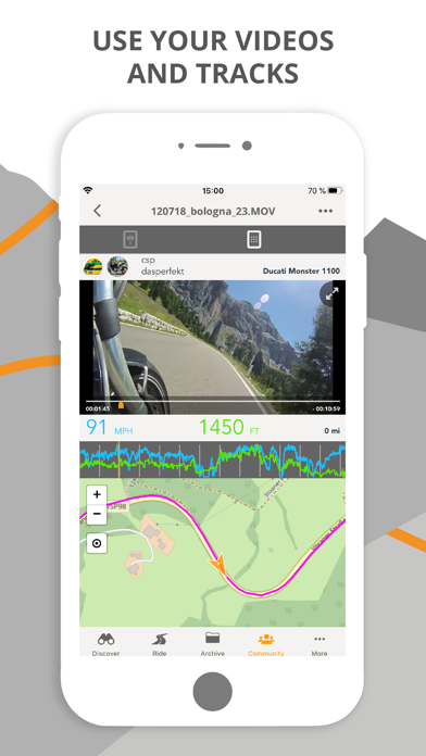 motocompano route & road trip Screenshot