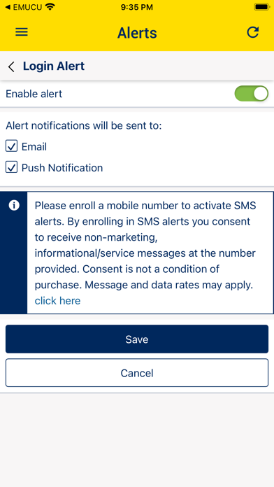 UMCU Mobile Banking Screenshot