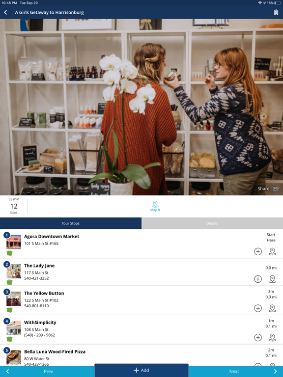 Visit Harrisonburg VA! iPad screenshot 7 - Travel app