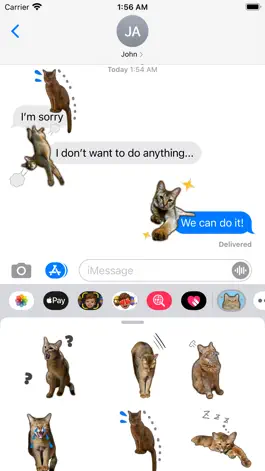 Game screenshot Cat animated emoji stickers hack