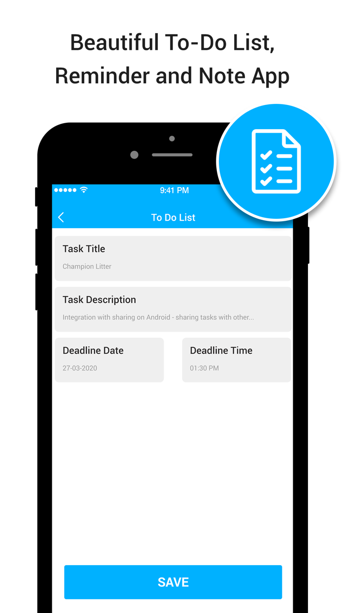 To Do List  Notes and Reminders