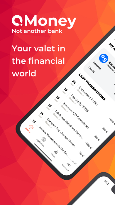 Screenshot #1 pour Q.Money - ¡Not another bank!