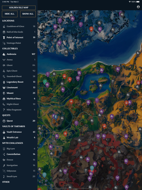 Screenshot #5 pour MapGenie: Fenyx Rising Map