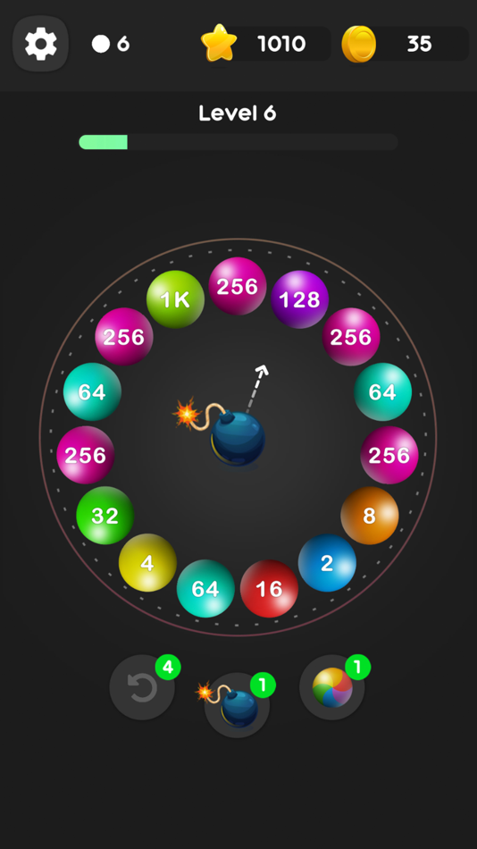 #4. Roll Merge Balls 2048 Puzzle (iOS) 由: Nguyen Thanh