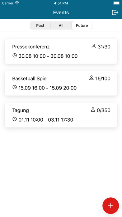 EASSy Events Screenshot