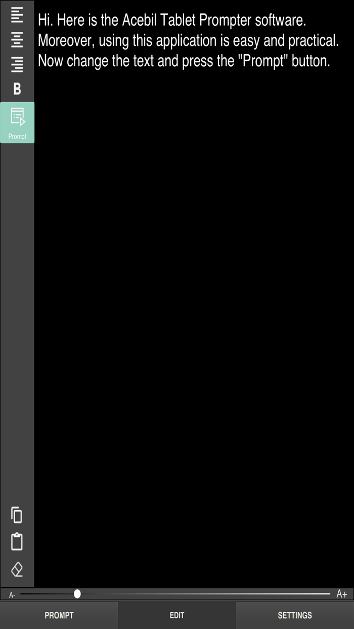 Acebil Tablet Prompter