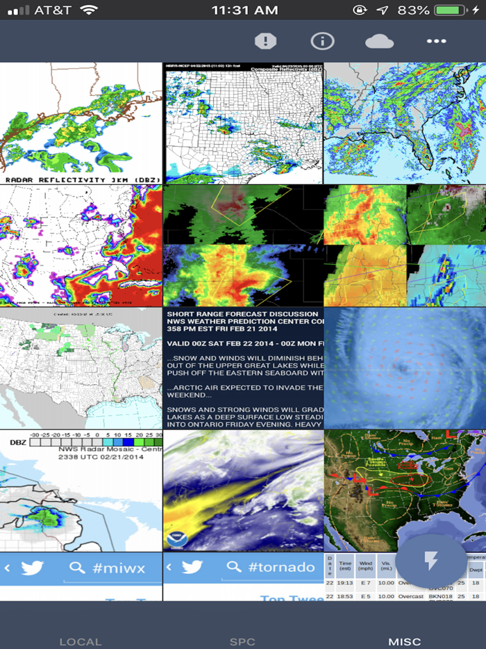 NOAA Weather Radar  Forecast