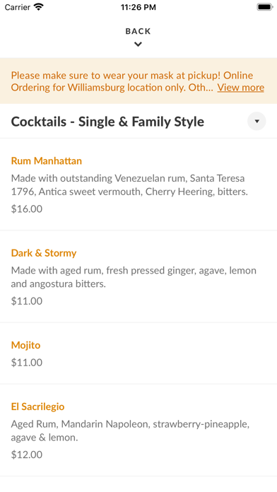 Caracas Arepa Bar Screenshot