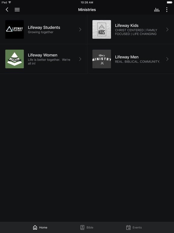 Lifeway Church Celina iPad screenshot 3 - Lifestyle app