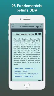the 28 fundamental beliefs sda iphone screenshot 2