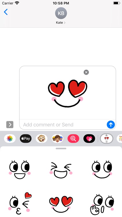 face emotions stickers screenshot-3