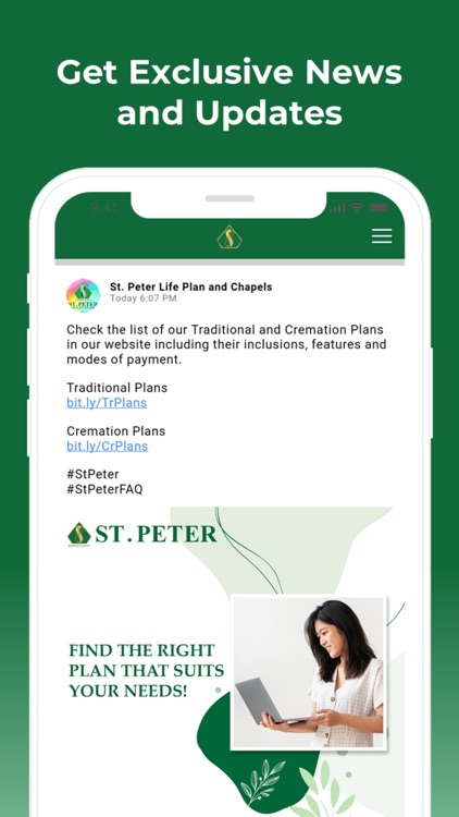 St Peter Life Plan and Chapels