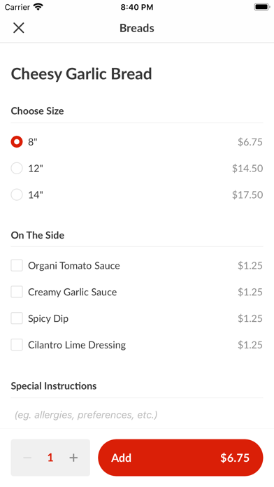 Namaste Pizza Screenshot