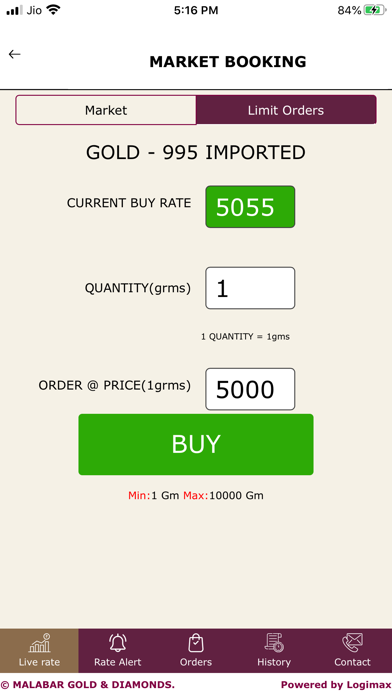 MALABAR GOLD BULLION Screenshot