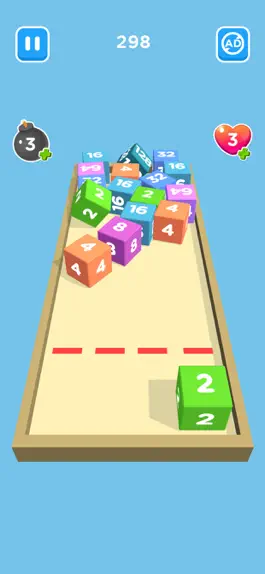 Game screenshot 2048 Chain Cube 3D: Merge Game apk