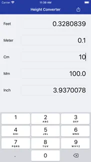height converter iphone screenshot 1