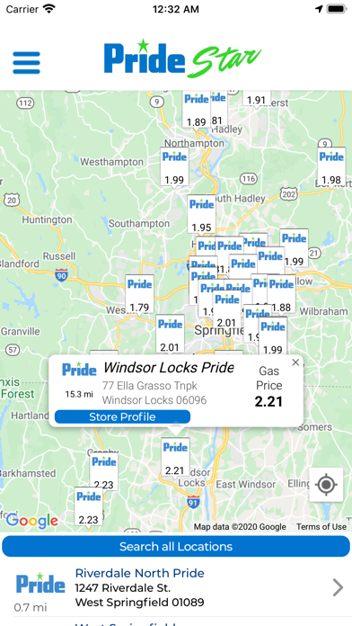 Pride Stores & Stations Screenshot