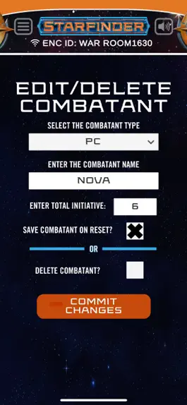 Game screenshot Starfinder Combat Tracker hack