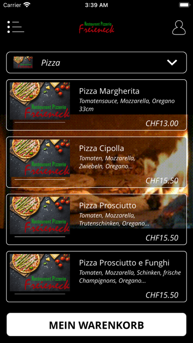 Restaurant Freieneck Screenshot