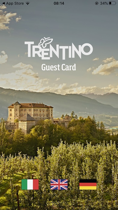 Screenshot of Trentino Guest Card1