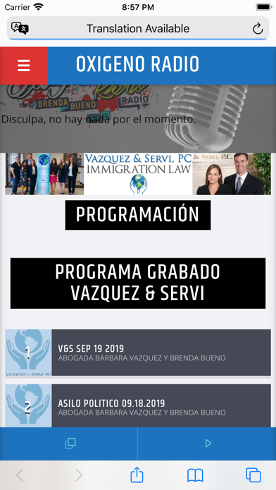 Oxigeno Radio Screenshot