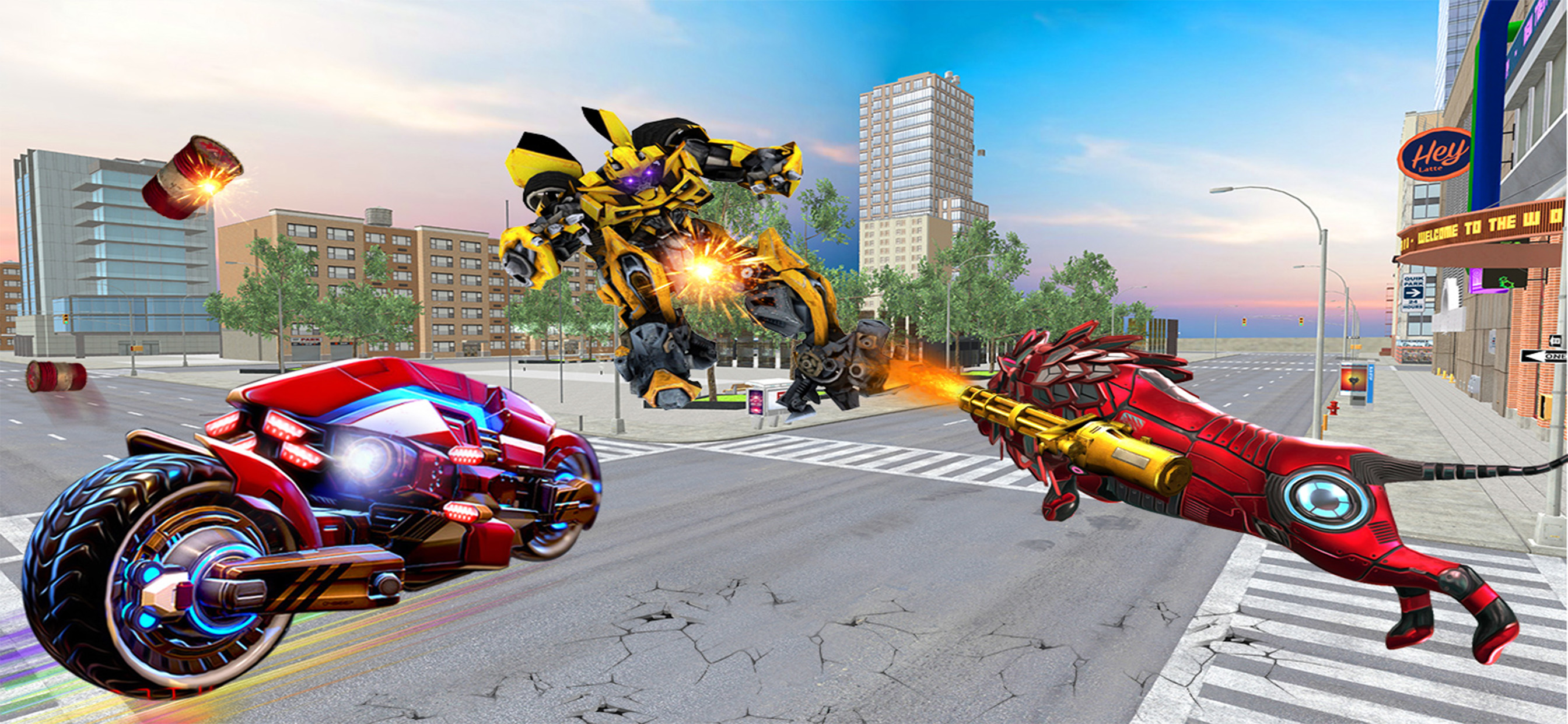 Lion Robot Transform Attack
