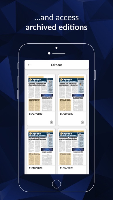Cheese Market News Screenshot