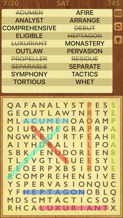 WordSearch HD screenshot 4