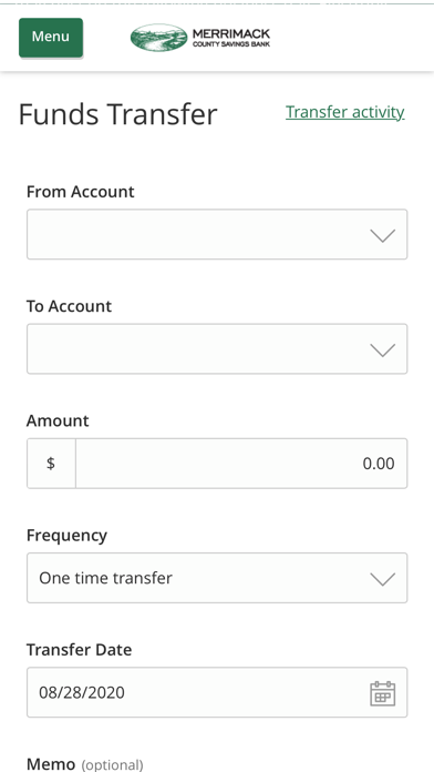 Merrimack County Savings Bank Screenshot