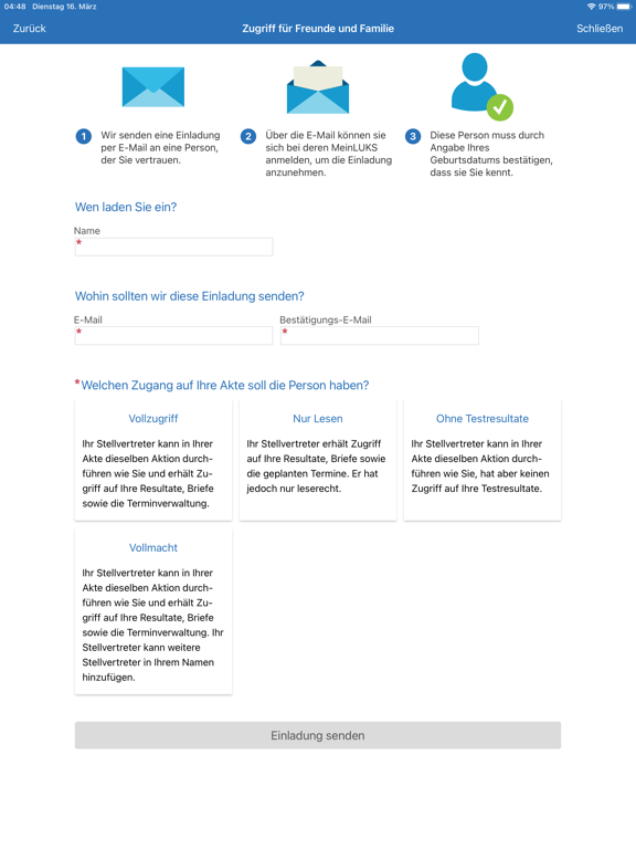 MeinLUKS iPad screenshot 9 - Medical app