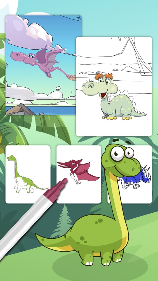 Color Jurassic Dinosaurs - 1.1 - (iOS)