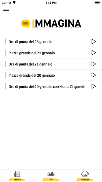 Radio Immagina Screenshot
