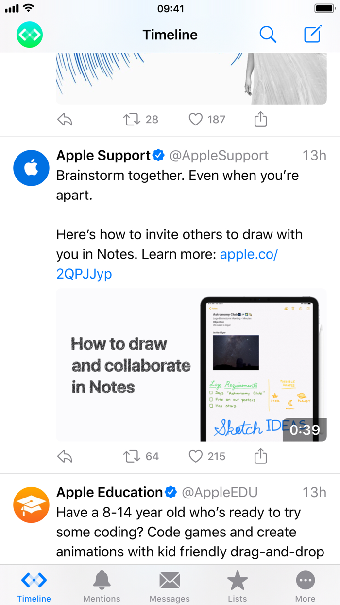 Spring mini for Twitter