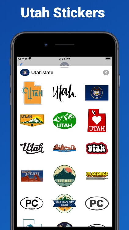 Utah state - USA stickers