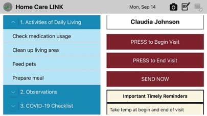Home Care LINK Screenshot