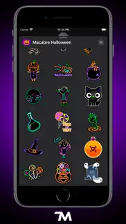 macabre halloween stickers iphone screenshot 3
