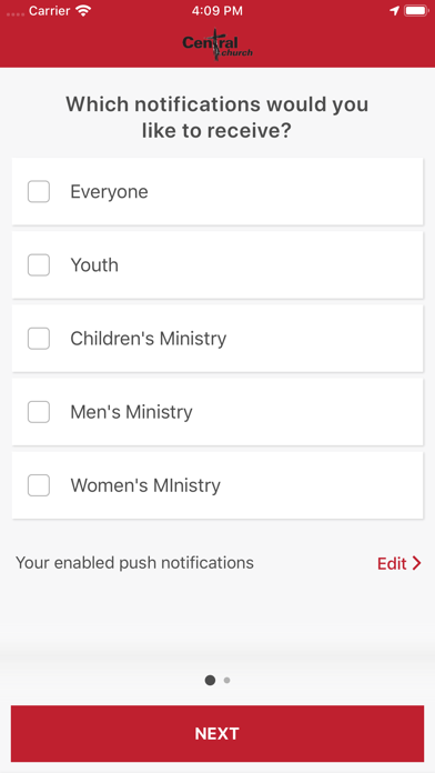 Central Church of Carroll Screenshot
