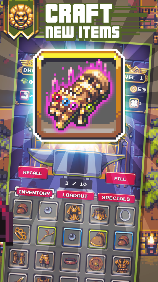 #8. Dungeoning: Epic Idle RPG (iOS) Podle: Gunslinger Studios Inc.