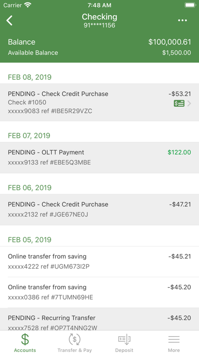 Forcht Bank Mobile Banking Screenshot