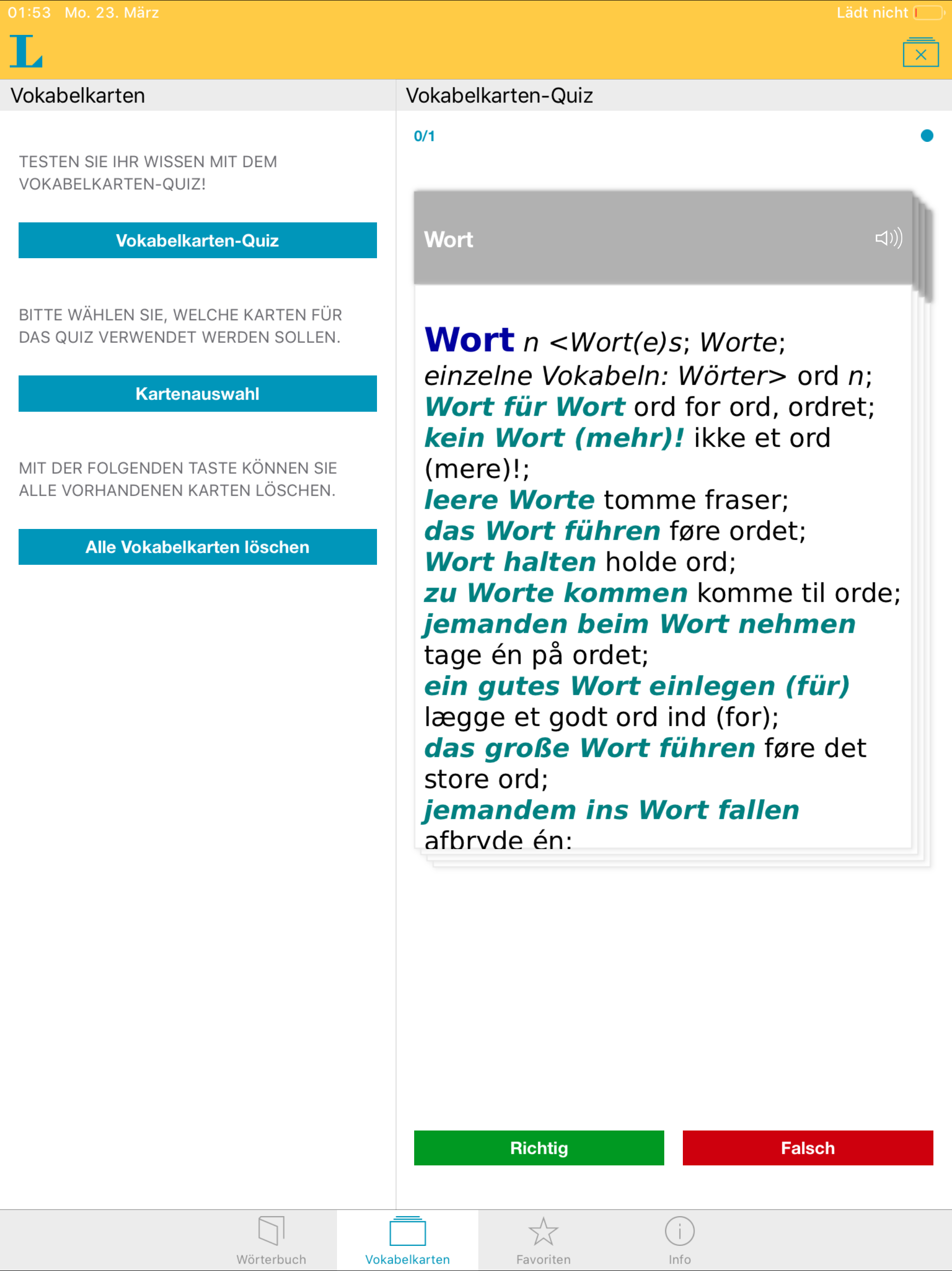 German Danish Dictionary screenshot 7