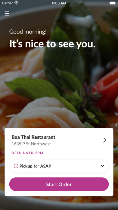 Bua Thai Restaurant Screenshot