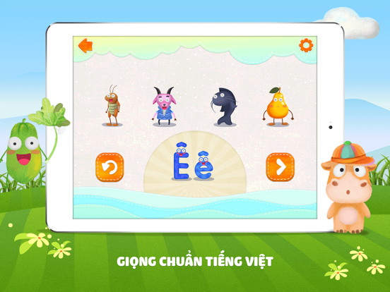 Dạy Bé Học Chữ Cái - Ghép Hình iPad screenshot 4 - Education app