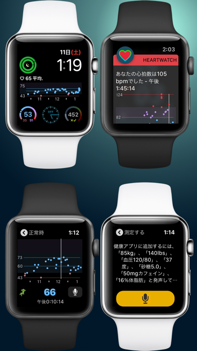 HeartWatch: 心拍数の測定と管理 screenshot1