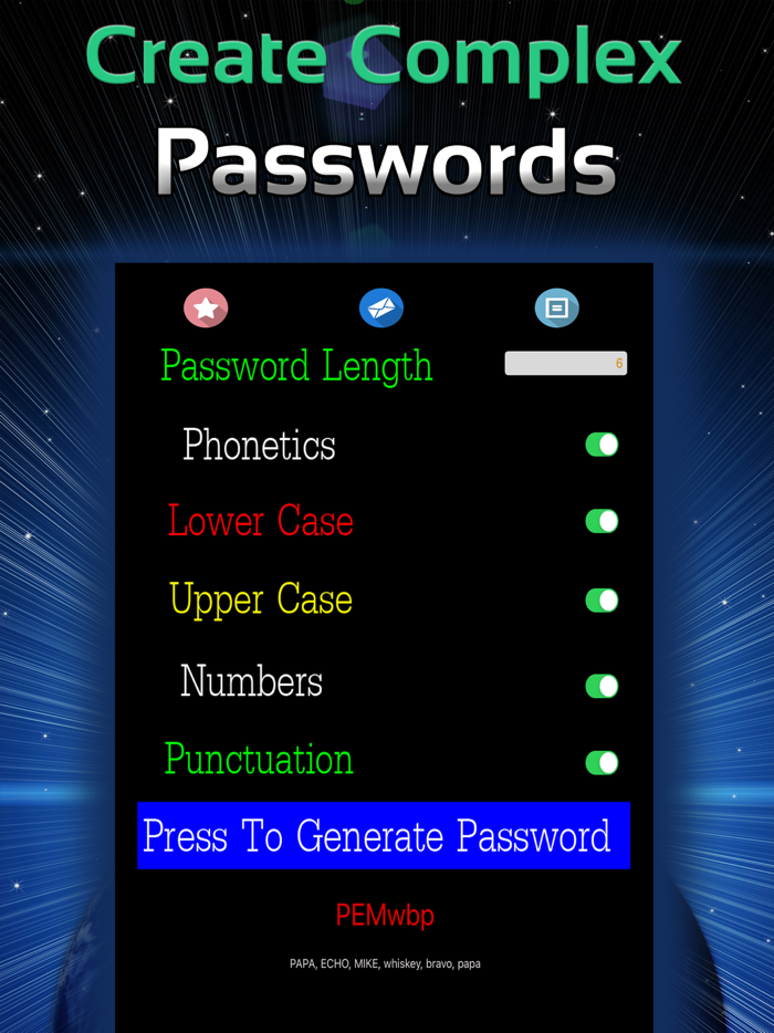Passwords Security Generator