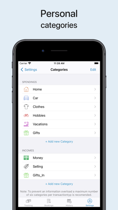 myMoney - Housekeeping book Screenshot
