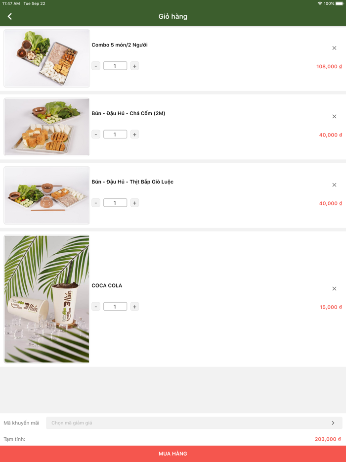 Bún đậu 3 Hiền